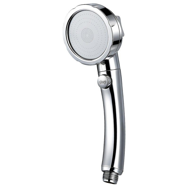 VRQUB High Pressure Handheld Shower Head with ON/OFF Pause Switch 3 Spray Modes Water Saving High Pressure Shower Heads,Detachable Showerhead Equipped - Image 1