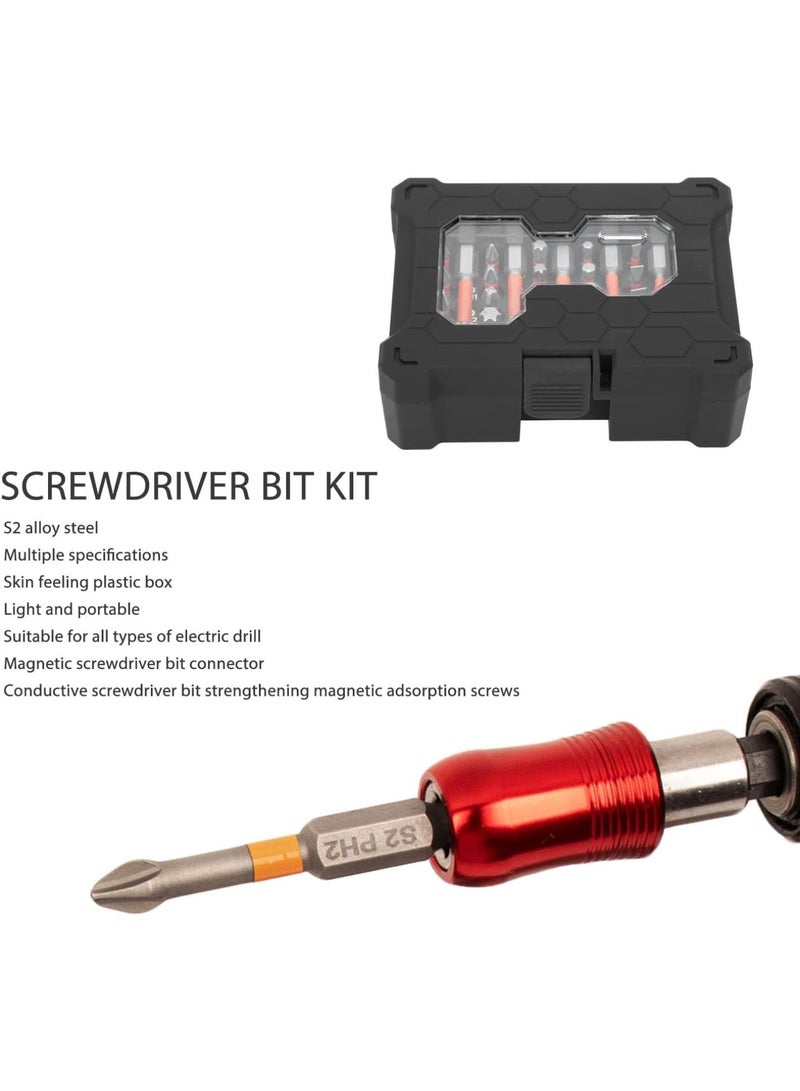 GGOOT Screwdriver Bit Set, 38Pcs Alloy Steel Combination Screwdriver Bit Set with Storage Box Hand Drill Hardware Parts Screws Tools for, Screwdriver - Image 5