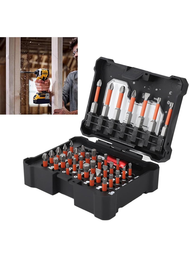 GGOOT Screwdriver Bit Set, 38Pcs Alloy Steel Combination Screwdriver Bit Set with Storage Box Hand Drill Hardware Parts Screws Tools for, Screwdriver - Image 4