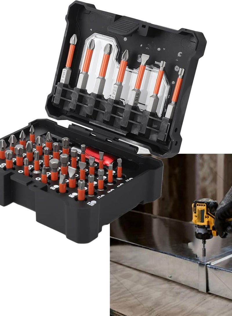 GGOOT Screwdriver Bit Set, 38Pcs Alloy Steel Combination Screwdriver Bit Set with Storage Box Hand Drill Hardware Parts Screws Tools for, Screwdriver - Image 2