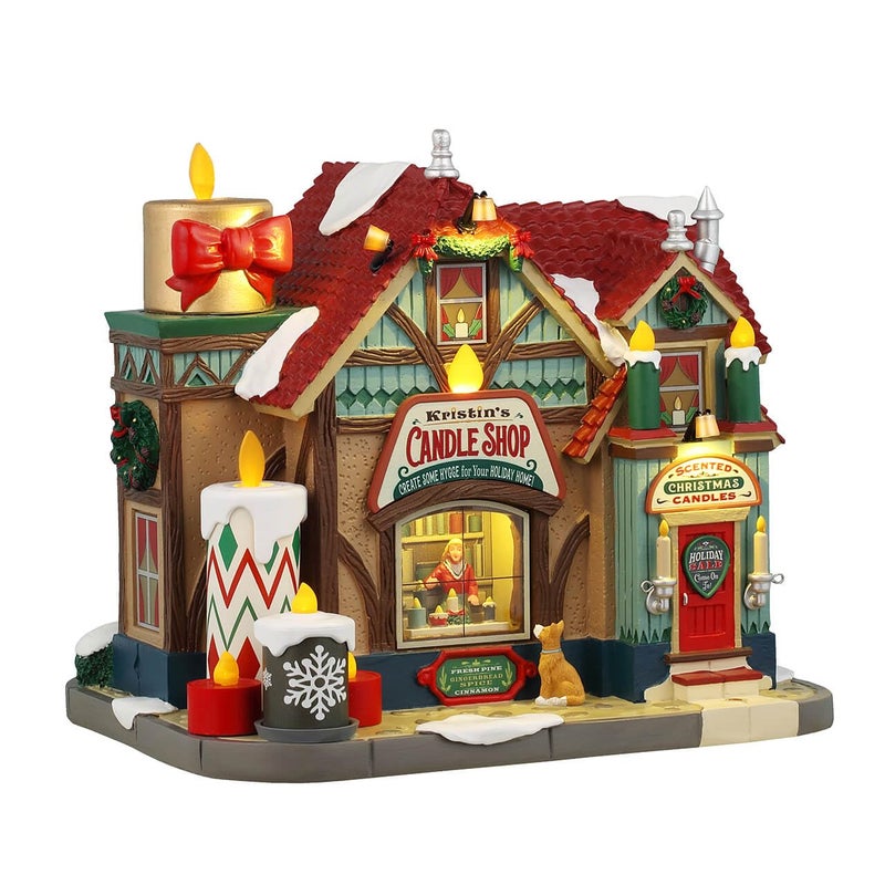 Lemax Kristins Candle Shop Battery Operated 45V 45222