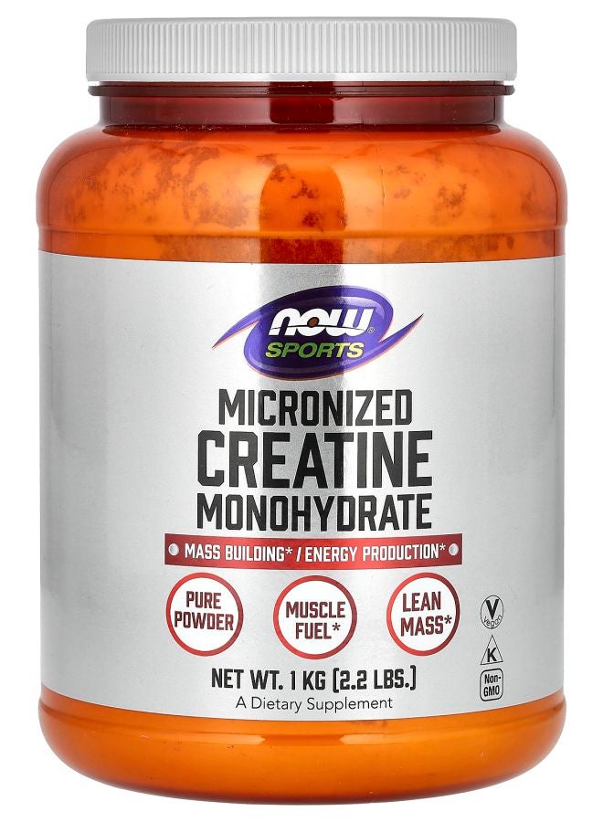 now كرياتين مونوهايدرات ميكرونيزيد رياضي 2.2 رطل (1 كجم)