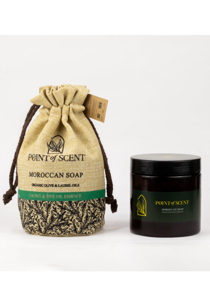 POINT of SCENT Moroccan Gel Soap made of olive and laurel oils with Pine oil 400ML - Image 1