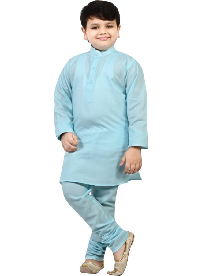 بي تي ديزايز طقم كورتا سماوي للأولاد - Image 4