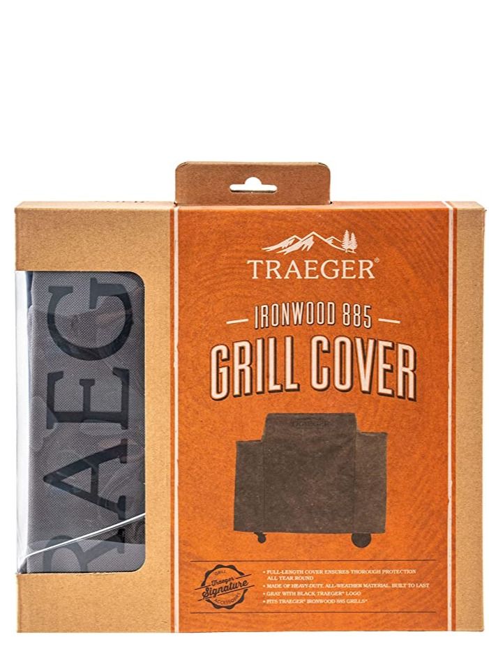 TRAEGER Full-Length Grill Cover for Ironwood 885, Grey - Image 3