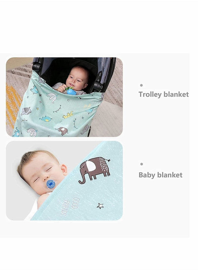 SYOSI - Cotton Nursing Cover, Large Breastfeeding Cover, 360° Coverage, Chemical-Free - Image 1