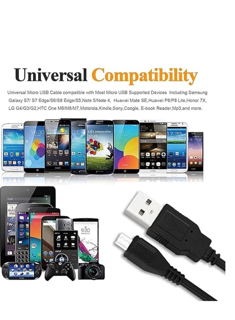 PS4 Controller Charger, 1.5M Micro USB Cable Fast Charging Cable for PS4 Controller/Xbox One/Dual Shock 4/Fire HD/Camera/TV Stick, LG K8V Aristo 5/K40/Phoenix/Escape, Android Charger Cord - Image 3