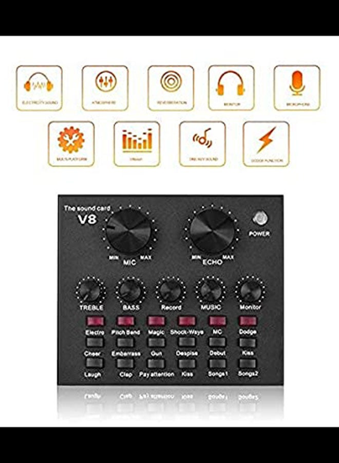 Intelligent Volume Adjustable Audio Mixer Sound Card  - Image 2