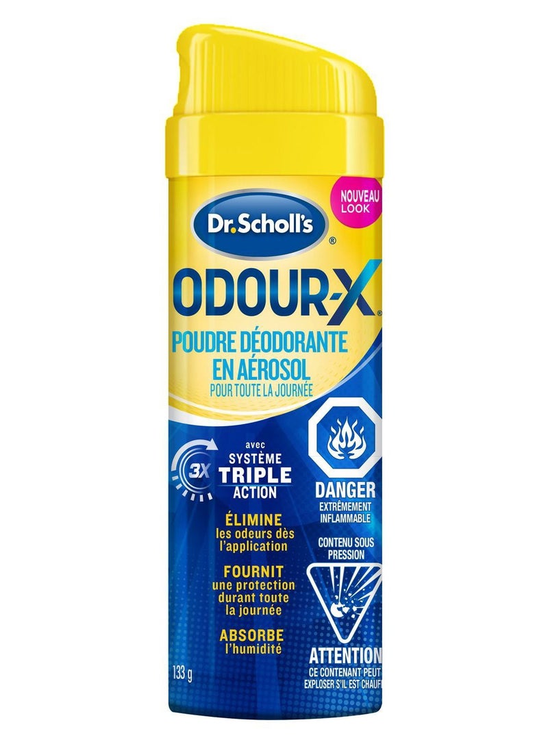 Dr. Scholl's Odour X All Day Deodorant Foot Spray Powder 133 g  - Image 2