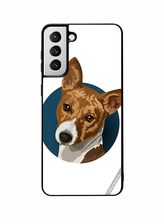 VR CREATIVE Protective Case Cover For Samsung Galaxy S22 5G Face Dog Design Multicolour - Image 1