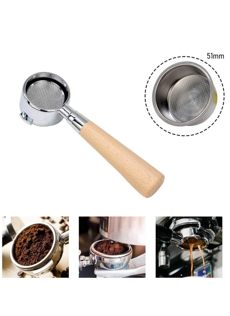 MIBRU - Coffee Portafilter 51mm Two Ear Compatible With Delonghi Machines And Similar - Image 1