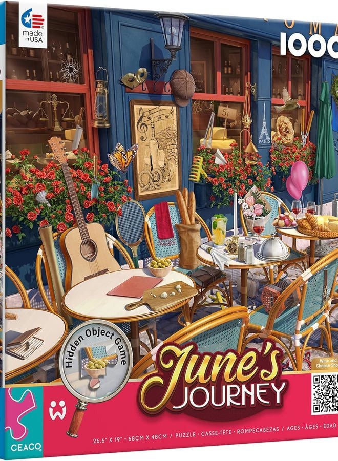 Ceaco - June's Journey - Wine & Cheese Shop - 1000 Piece Jigsaw Puzzle - Image 1
