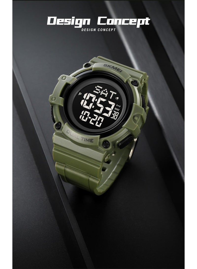 Watches for Men Water Resistance Digital Green 2230 - Image 2