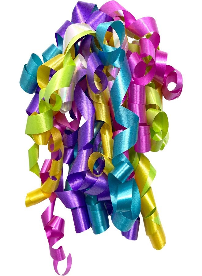 Jillson Roberts JILLSON & ROBERTS Self-Adhesive Colorful Curly Bows Gift Wrap Accessory, 6-Count, Assorted Poly Metallic - Image 3