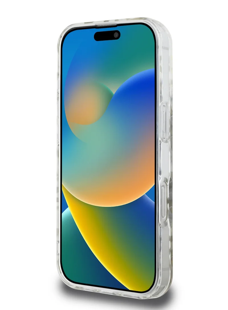 Karl Lagerfeld iPhone 16 Pro Max Case with electroplated Repeated Logo IML Hard Cover / Drop protection / Slim Profile / Lightweight /Easy Snap-On / Comfortable Grip - Gold