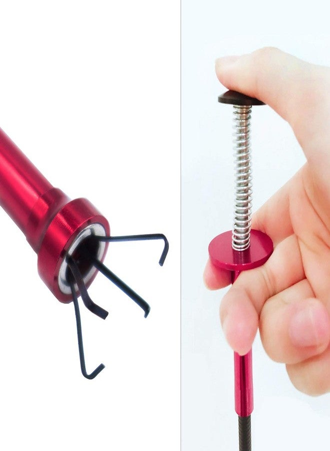 VASTOOLS Flexible Claw Pickup Tool with Magnet/28", 2-in-1 Magnetic Pickup Tool,4-Finger Claw,Rustless Spring,Versatile - Image 3