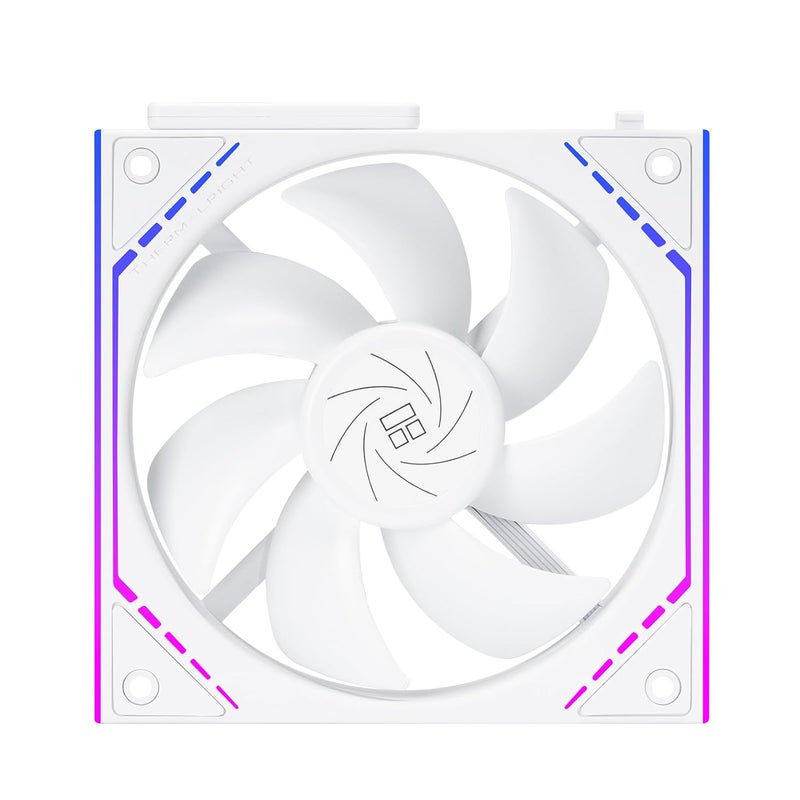ثيرمالرايت مروحة حاسوب Thermalright TL-M12QW 120 مم، 2000 دورة في الدقيقة تدفق هواء عالي، ARGB متسلسلة، إضاءة مرآة لا نهائية، عبوة 1 قطعة - Image 4