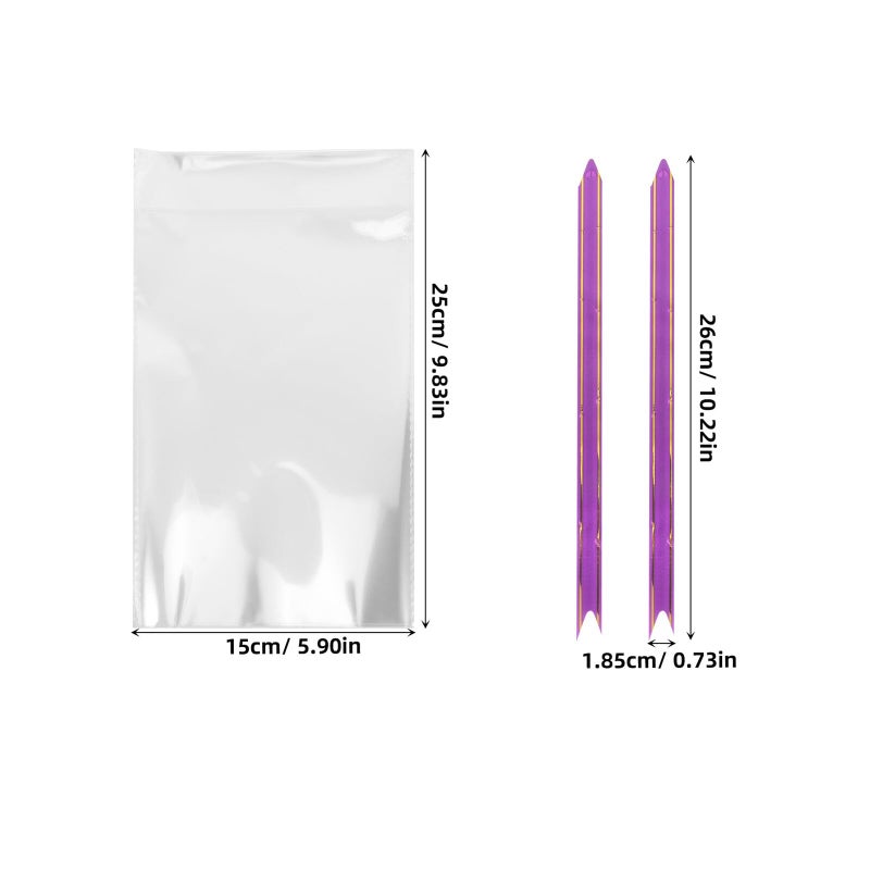 100pcs White Treat Bags with Pull Bow for Cookies Candy Snacks Valentine Party Packaging - Image 3