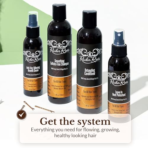 Rucker Roots Smoothing Sulfate Free Shampoo |Ginger, Turnip, Carrot Root Oils| For All Hair Types| Gentle Cleanser| Shea Butter| Argan Oil| Cocoa Seed Butter| Antioxidants - Image 5
