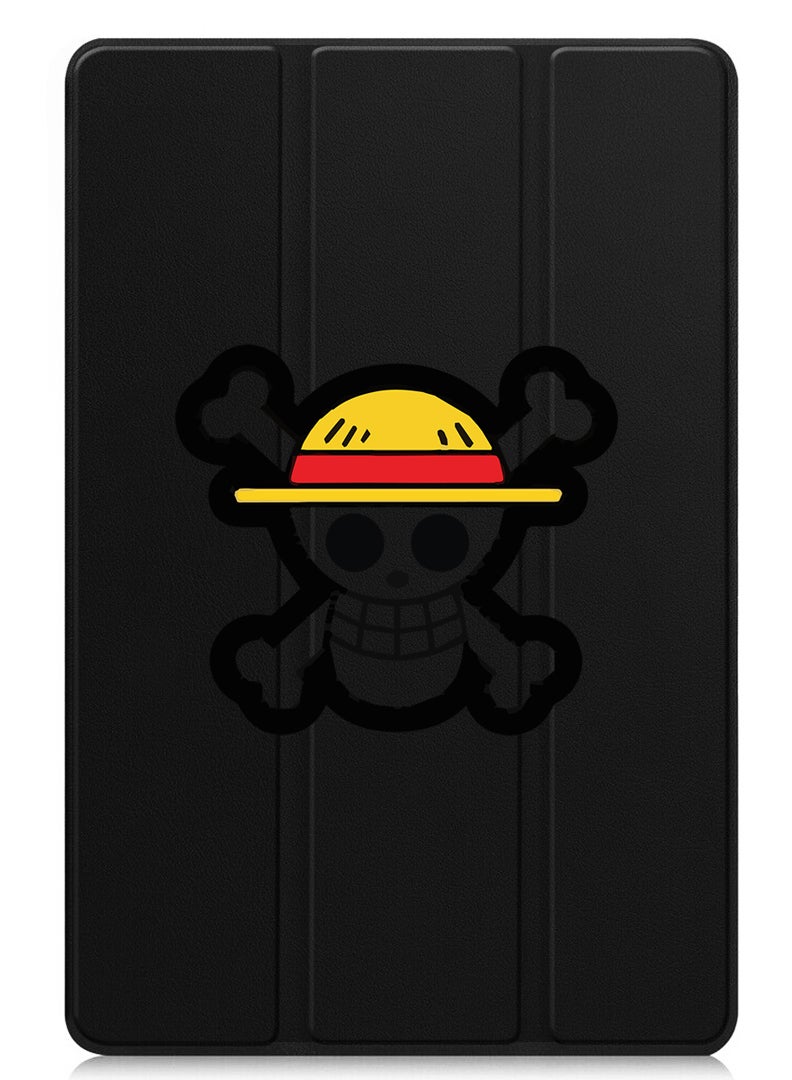 Theodor Protective Flip Case For Huawei MatePad 11.5 S (2024) With Trifold Stand Auto Wake Sleep Shockproof Cover Skull - Image 1