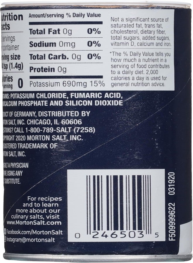 Morton Salt Substitute, Sodium Free, 3.125oz, 2 Pack - Image 3