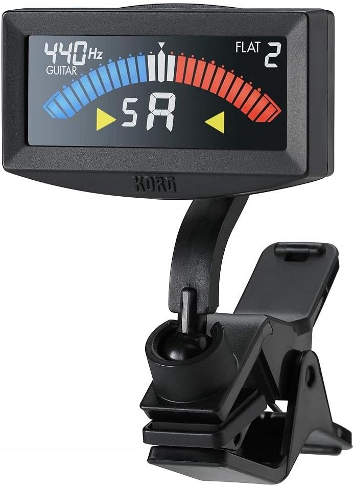 Korg AW-4G-BK Pitchcrow Clip-on Guitar Tuner - Black - Image 4