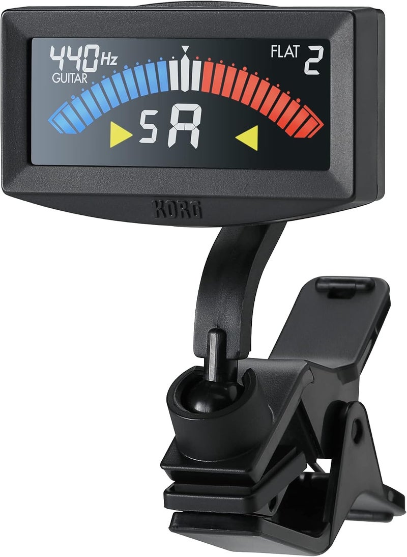 Korg AW-4G-BK Pitchcrow Clip-on Guitar Tuner - Black - Image 2