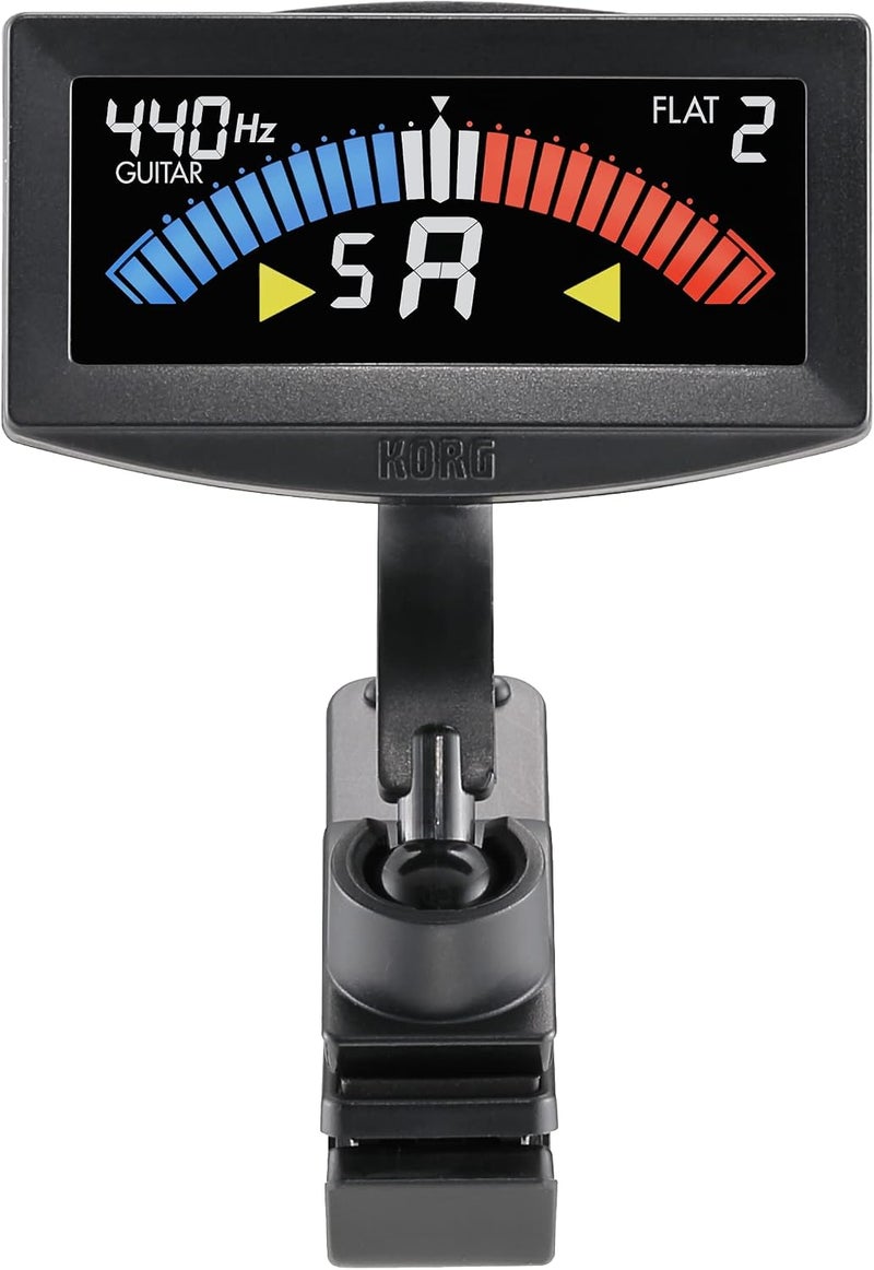 Korg AW-4G-BK Pitchcrow Clip-on Guitar Tuner - Black - Image 1