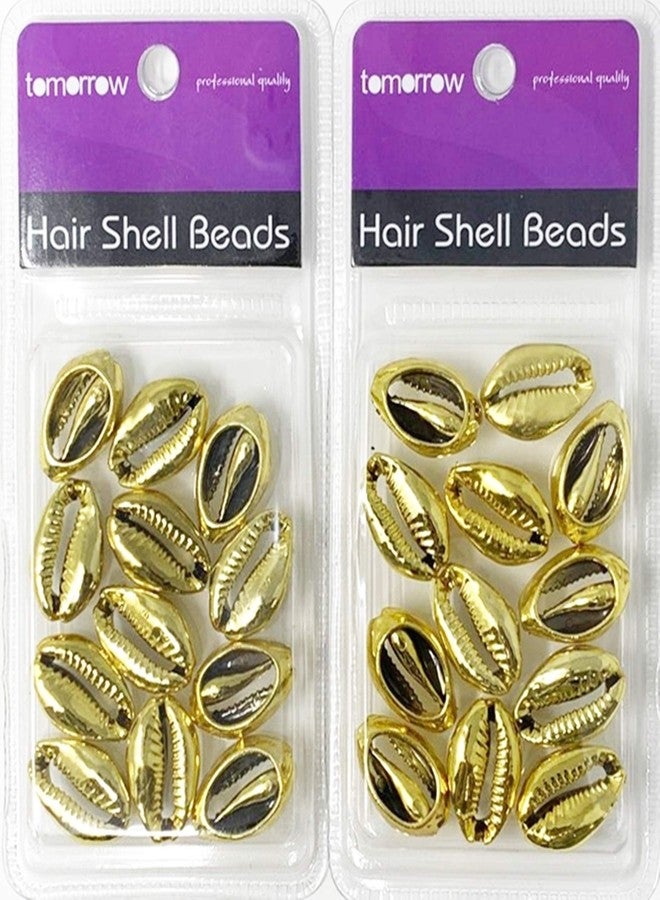 Crispy Collection Tomorrow sea shell cutted hair beads cowrie dreadlocks braid bead decoration 2packs (SHB2) - Image 1