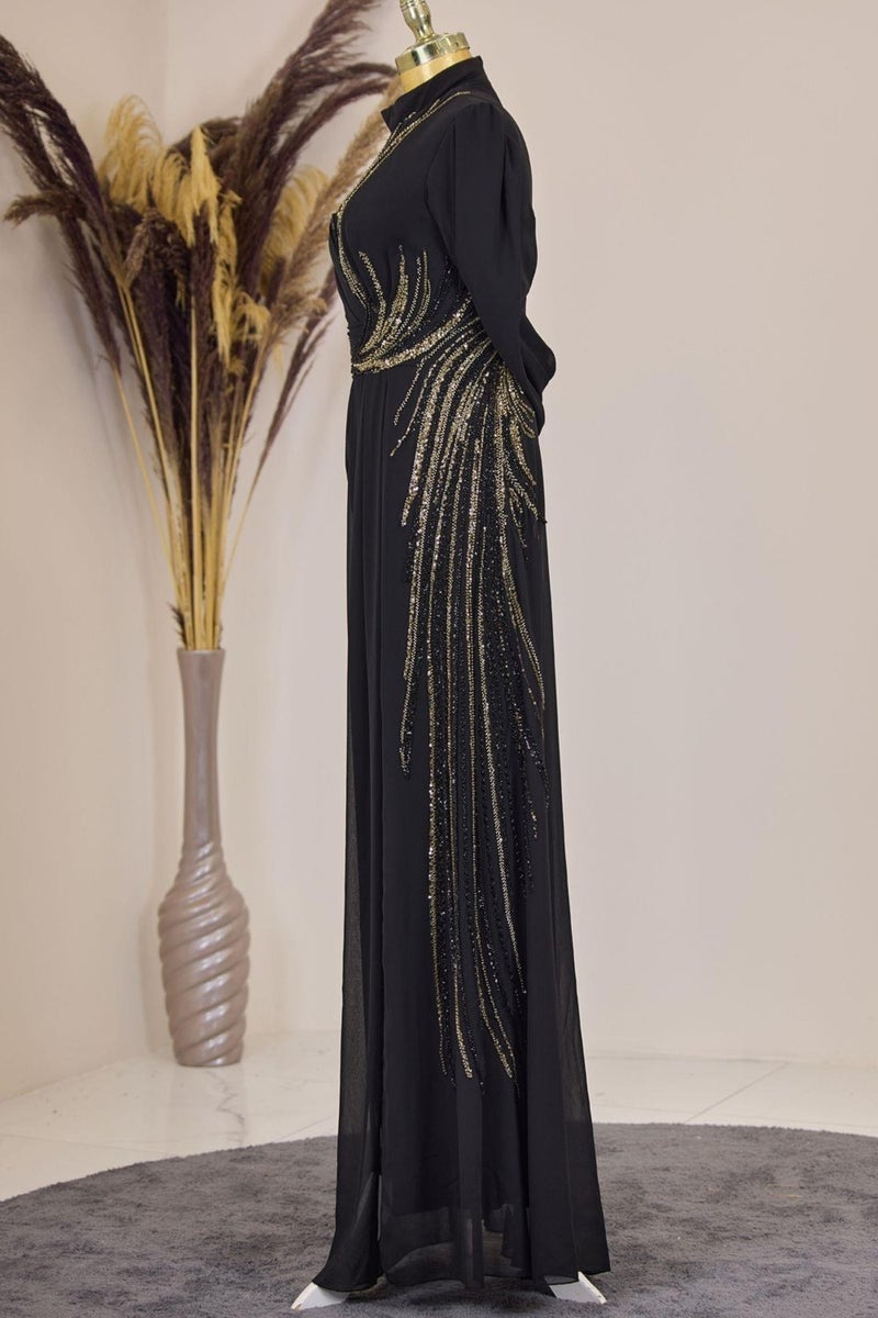 Esilanur Ebru Hijab Jumpsuit Black - Image 4