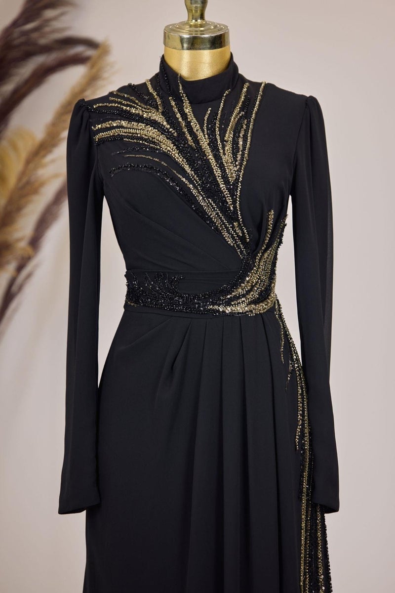 Esilanur Ebru Hijab Jumpsuit Black - Image 2