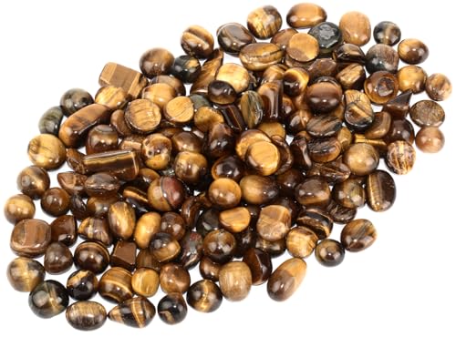 ZenQ 1 lb Tigers Eye Tumbled Stone Chips Crushed Natural Crystal Quartz Pieces 0.47-0.66 Inch Each - Image 5