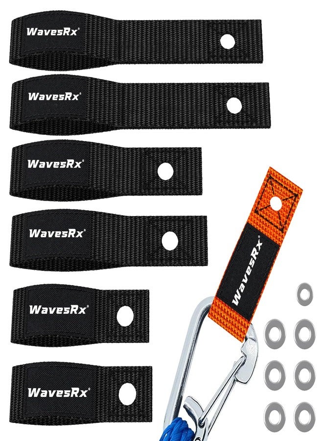 WAVESRX Soft Loops Jet Ski Cleats (7PK) | Loop Straps for Secure Tie Downs, Docking Bumpers, Fenders, Anchoring Line, Bungee Dock Rope & Tie Down Straps | Must-Have PWC Accessories for WaveRunner, Seadoo, ATV - Image 1