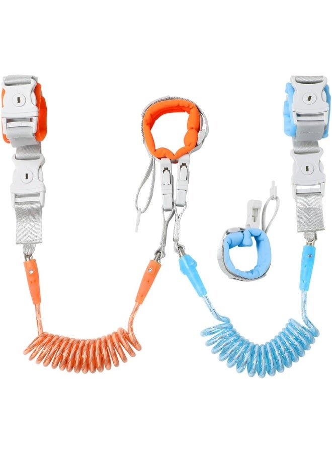 Dr.Meter [Upgrade] Anti Lost Wrist Link, Dr. meter 2 in 1 Toddlers Safety Wristband Leash with Key & Lock, Kids Anti Lost Walking Harness Rope for Babies, Dual Length 6.56ft - Image 1