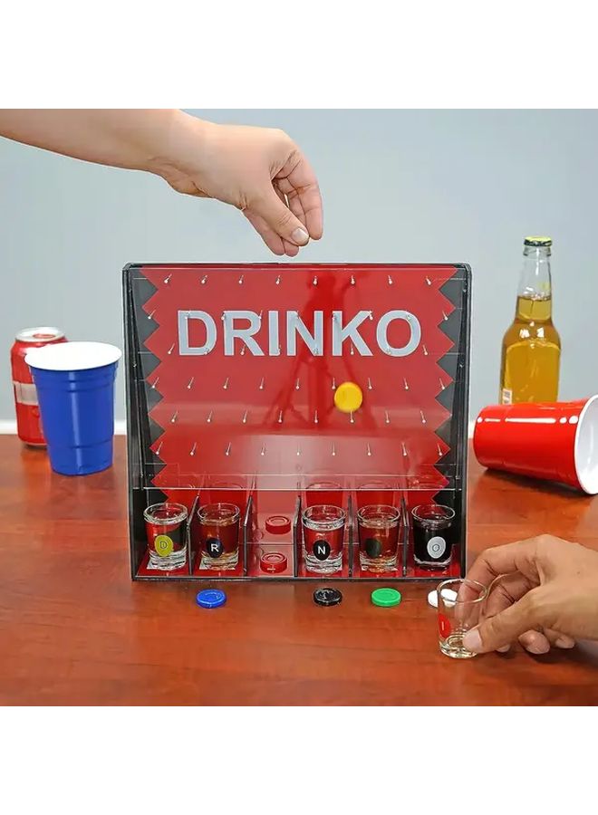 Drinko Drinking Game Board Shot Glass Party Fun for Groups Couples - Image 1