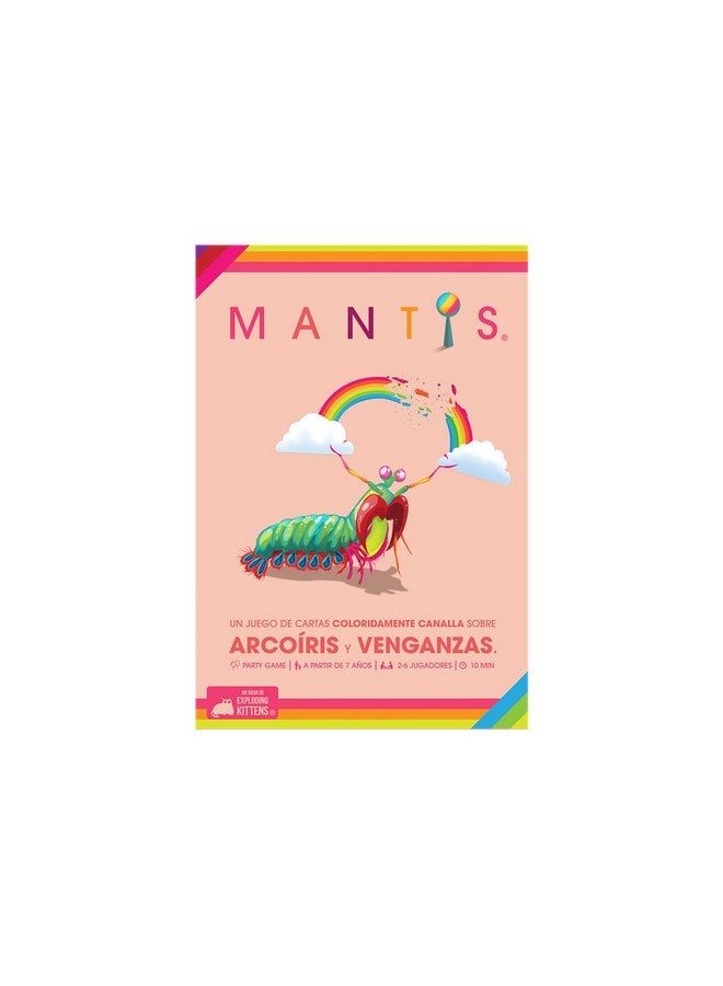 Exploding Kittens LLC Mantis de Exploding Kittens - 2-6 Jugadores - Edades 7+ - 10 Minutos Para Jugar - Juego de Cartas Despiadado, Ideal Para Fiestas y Noches de Juegos Familiares  - Image 1