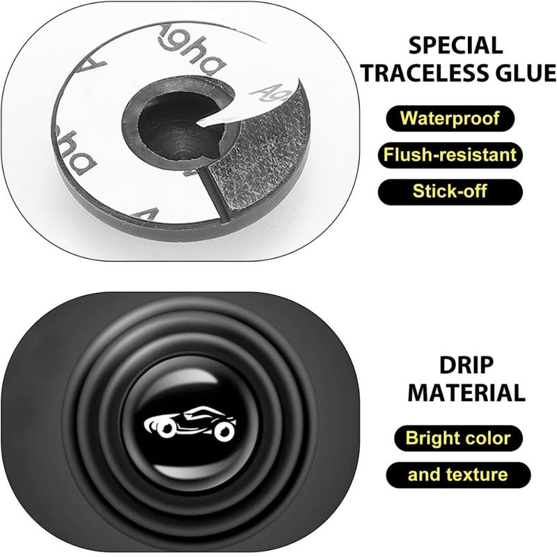 TASMAX 20pcs car Sticker Door Rubber Shock Absorber Pads Protector car Accessories for Doors Rubber Sticker Silicone Noise-Reducing Stickers, PVC Shock-Absorbing Door Guard (Pack of 20) - Image 4