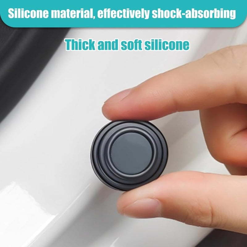 TASMAX 20pcs car Sticker Door Rubber Shock Absorber Pads Protector car Accessories for Doors Rubber Sticker Silicone Noise-Reducing Stickers, PVC Shock-Absorbing Door Guard (Pack of 20) - Image 3