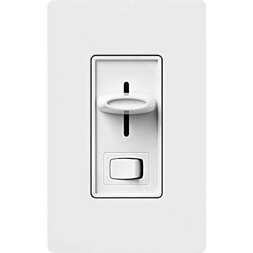 Lutron Skylark 1.5 Amp Single-Pole 3-Speed Slide-to-Off Fan and Light Control, SFSQ-LFH-WH, White - Image 2