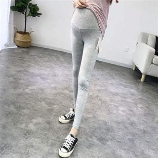 Pregnant Womens Spring T-shirt Autumn New suit Fashion Two-piece Early Spring Top Base Shirt Summer dress Grey 9 points belly pants [single piece]] - pzsku/ZF44119952E343DF7AE69Z/45/1746228911/c41df697-8fa0-4525-996f-b5d1cda78b54
