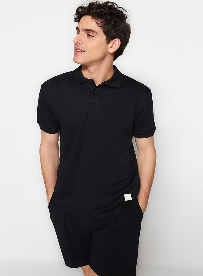 trendyol Man Polo T-Shirts Black  - Image 5