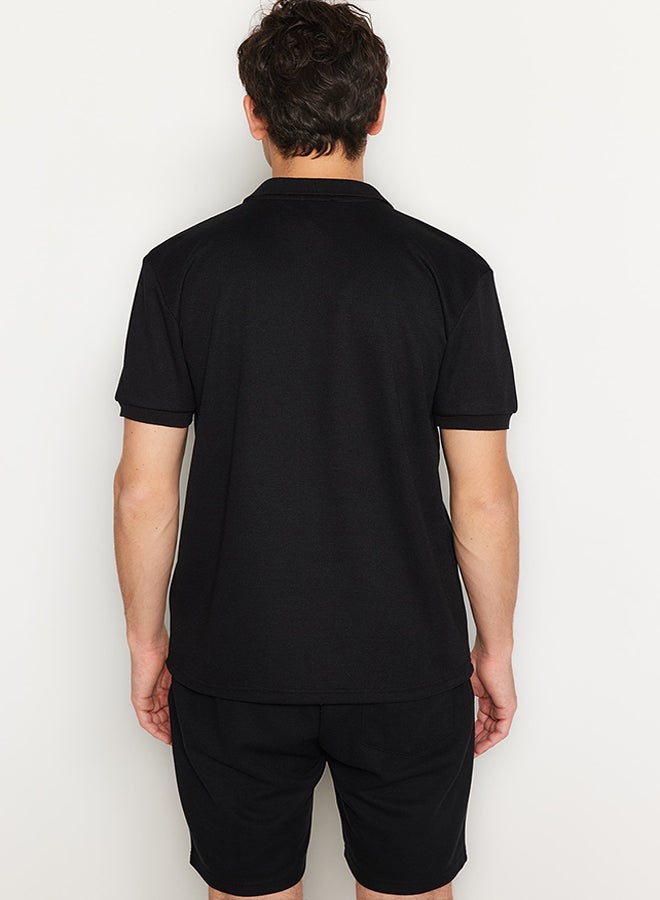 trendyol Man Polo T-Shirts Black  - Image 3