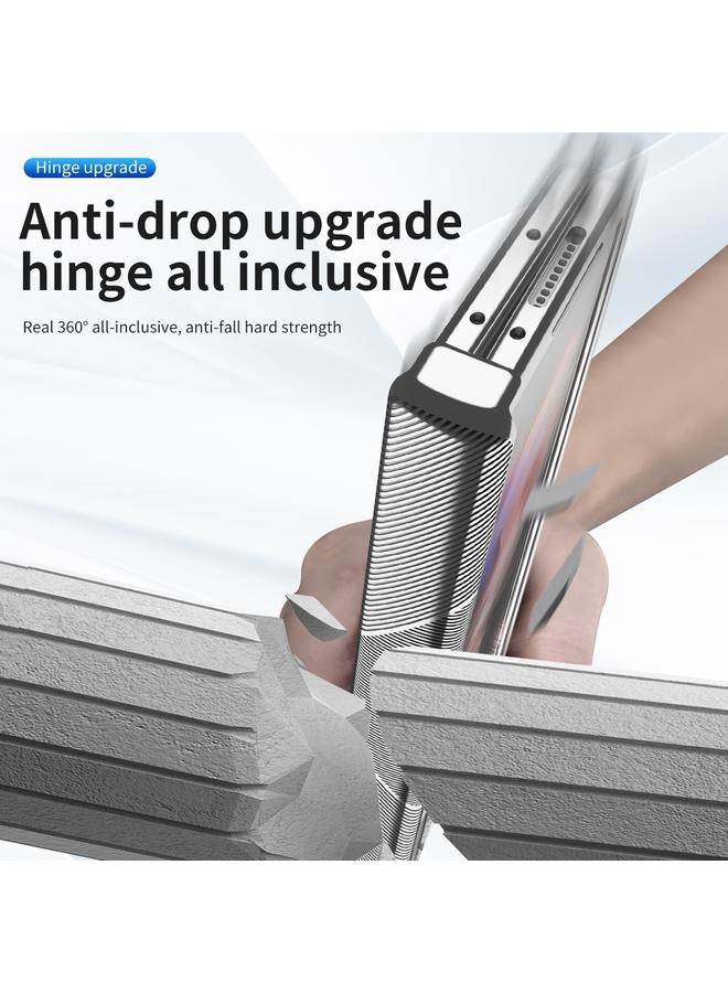 S-TOP Case For Samsung Galaxy Z Fold3 5G Magnetic Hinges Plating Phone Case with Holder - Image 4