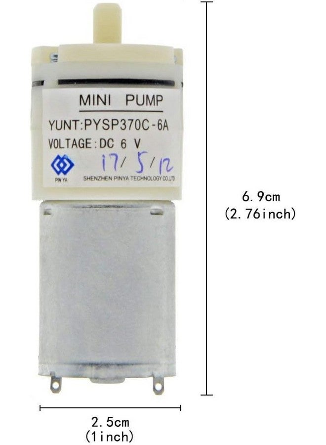 PGSA2Z Mini Aquarium Air Pump, 6-12V Dc, 370 Dc Motor, 68Mm Length, 24Mm Diameter, For Fish Tank, Medical Equipment - Image 4