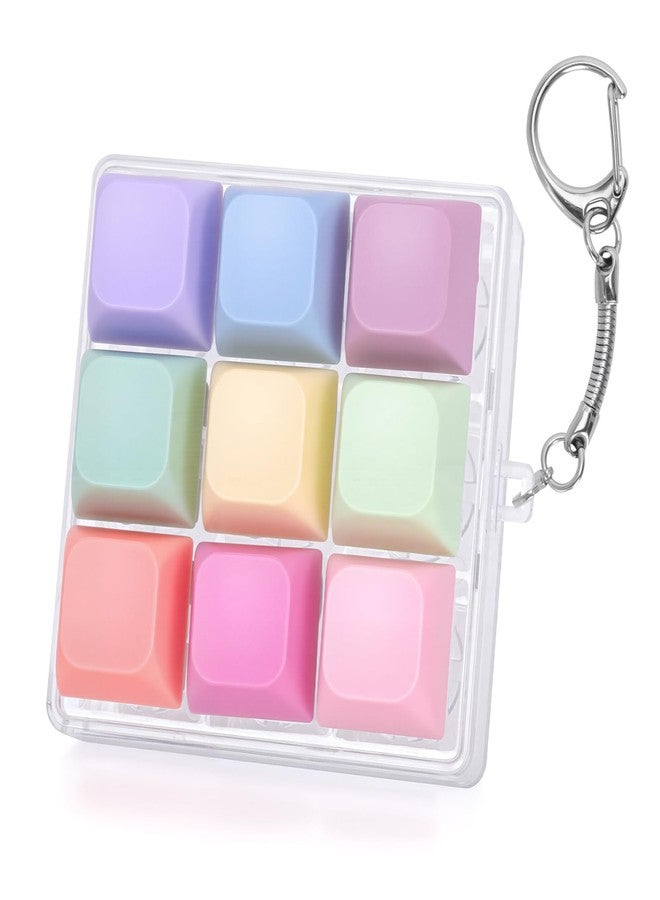 Dalycro Keyboard Fidget Toys for Adults, 9-in-1 Keyboard Clicker Fidget Keychain with Clicky Sound for Anxiety Stress Relief, Office Home Travel (9IN1-Style A) - Image 1