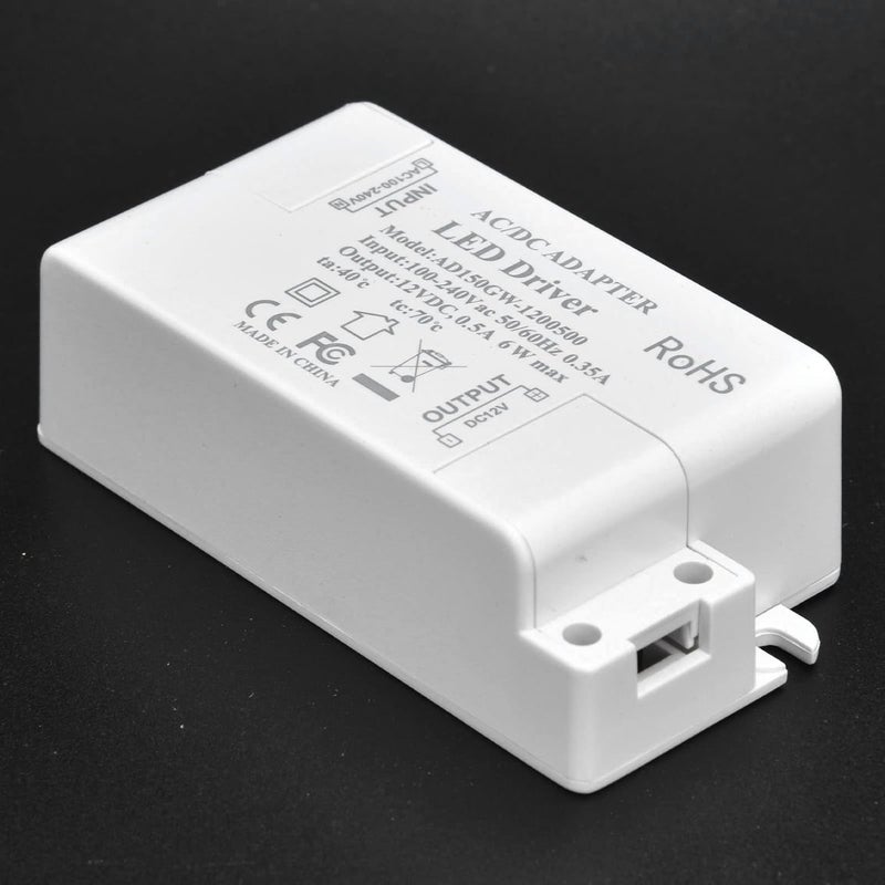 Lighting Lighting Accessories, AC100‑240V 0.35A Output DC12V 0.5A 6W LED Transformer Ideal for Bathroom Lighting US Closed and LED Driver Input Lighting - Image 2