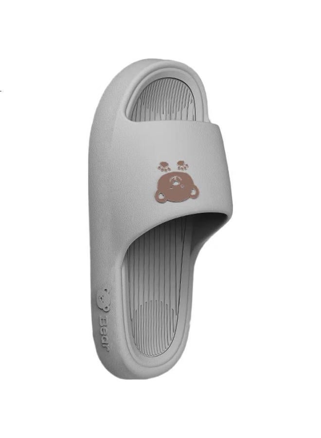 Scarecrow Couple Thick-Soled Slippers For Men And Women, Home Bathroom Indoor And Outdoor Wear, Thickened And Silent, Gray, Size 40-41 - Image 1