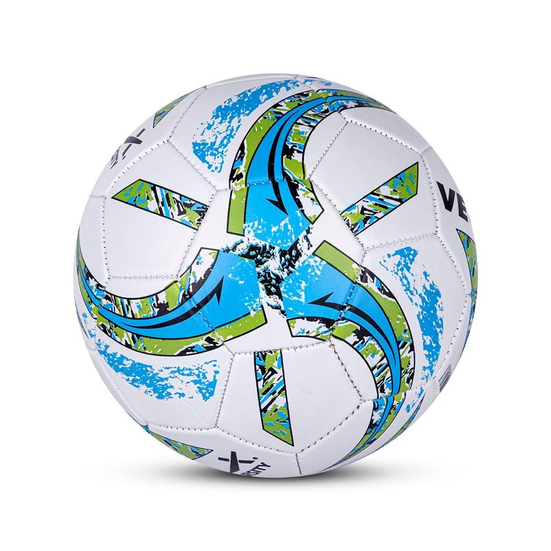 Vector X Varsity PVC Machine Stitched Football - Size 5 - White-Orange - Image 3