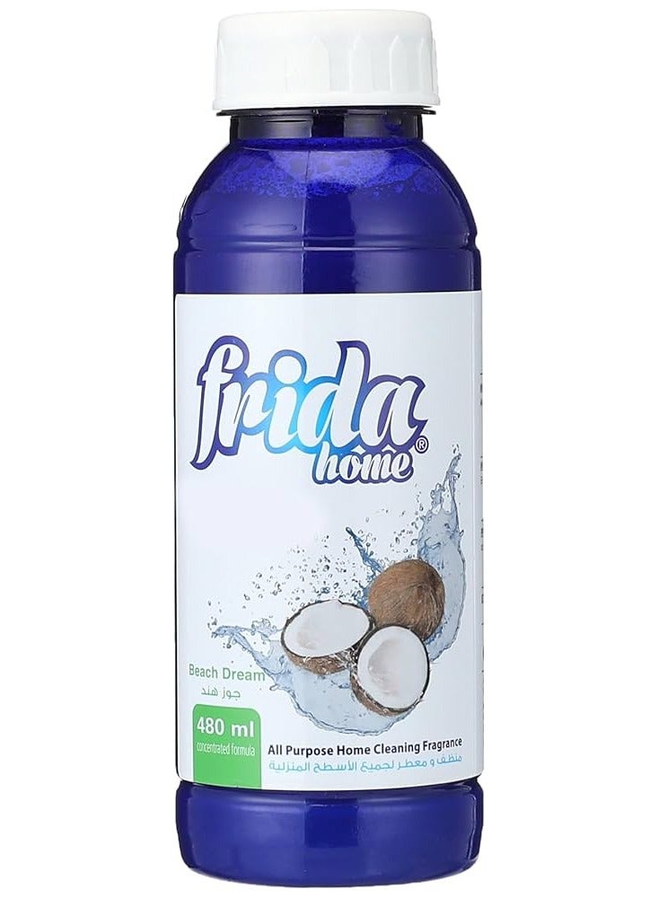 فريدا عطر هوم لتنظيف المنزل لجميع الأغراض برائحة جوز الهند، 480 مل