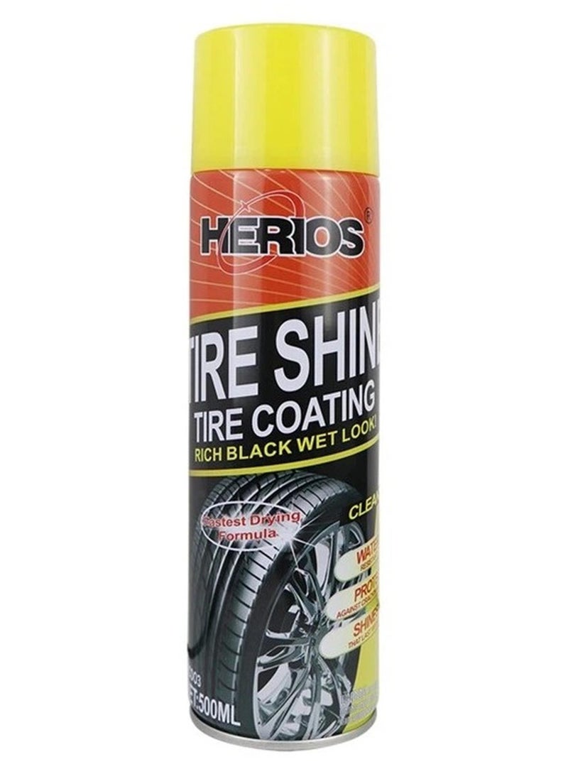 Herios Tire Shine Coating, Black Wet Look, 500 ml - Image 1